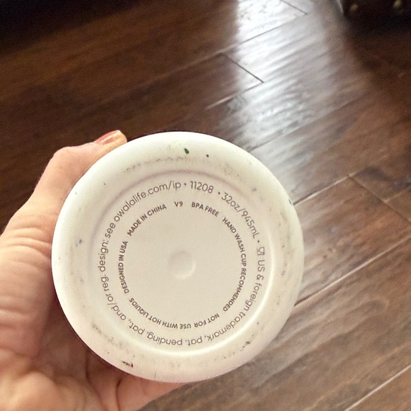 Owala White and Blue Water Bottle - Picture 2 of 8